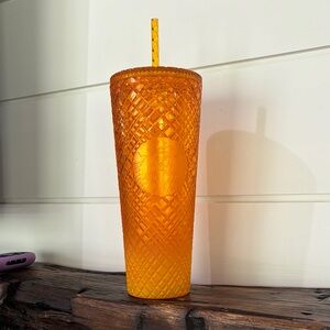 Starbucks Radiant Orange Textured Tumbler